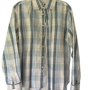 Joseph Abboud Blue Casual Button Down Shirt